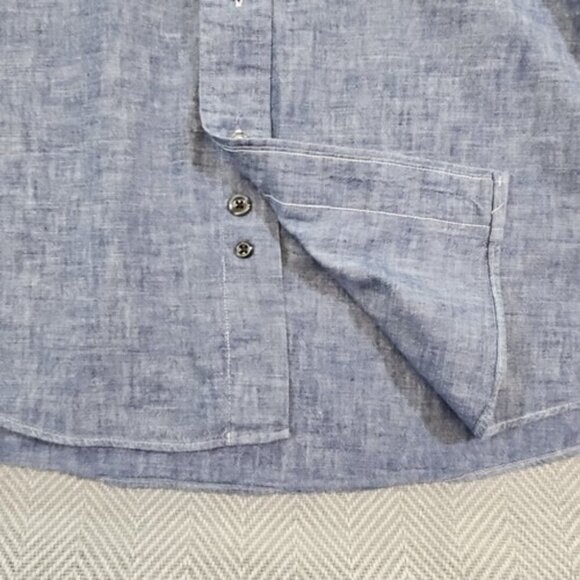 Ratio Clothing Button Up Shirt Men's XL Light Blue Long Sleeve Made In USA - Picture 9 of 15